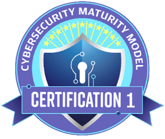 CMMC Level 1 cybersecurity certification badge.